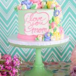 I Love You Mom Cascade Cake