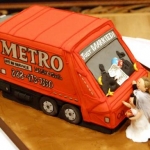 Garbage Truck Groom\'s cake
