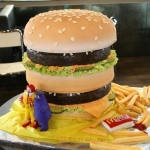Giant Hamburger Cake