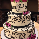 Black Floral Scrolls