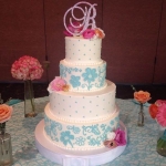 Blue Floral Lace