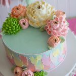 Classic Pastel Brush Strokes Cake