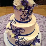 Rustic Scroll Royal Blue