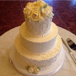Antique Scrolling with Buttercream Flowers