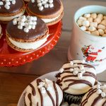 Hot Cocoa macs and Hot Cocoa Cupcakes