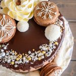 Classic Chocolate snowflake drip