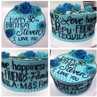 Signature Steven's words Cake