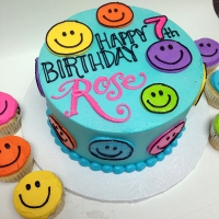 Signature smiley face Cake