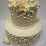 Classic 2 Tier Ivory Dots