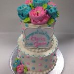 Pink and Blue Baby 2 tier