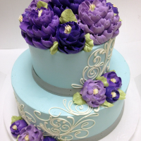 Classic Blue, Purple, and Gray